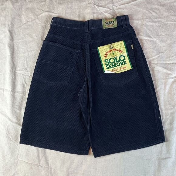 Solo Semore Other - Vintage Solo Semore Shorts Mens 30 Blue Corduroy Made in USA Surf Skate NWT Logo